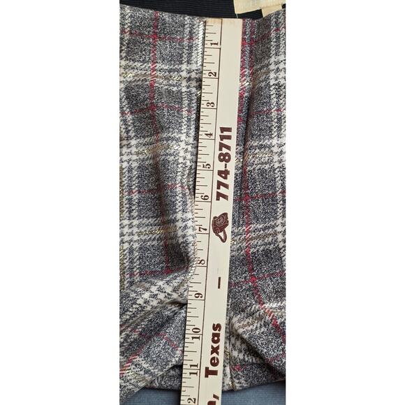 Hope Harlow Women XL (36x28) Trouser Pants Ankle Golden Shimmer Red Stretch Soft - Picture 4 of 9